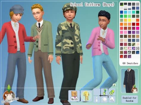 Simsworkshop School Uniforms • Sims 4 Downloads