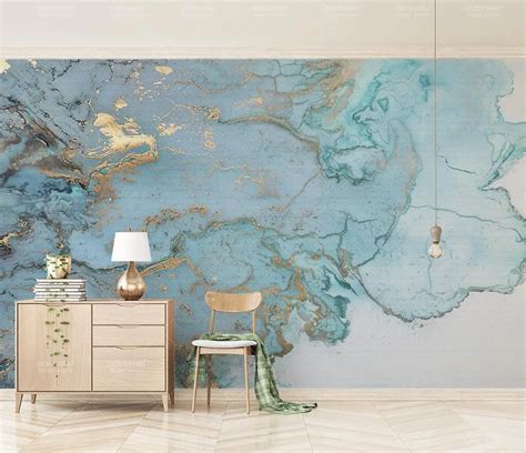 Beibehang Custom Photo Mural Wallpapers For Living Room 3d Blue