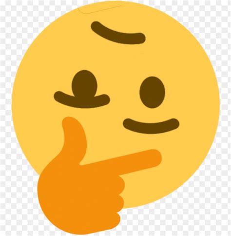 Youthinkwrong Thinking Face Emoji Meme PNG Transparent With Clear