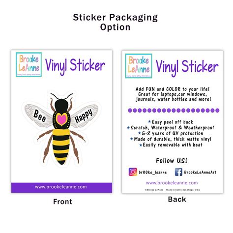 Bee Sticker | Bee Vinyl Sticker for Laptop | Be Kind Sticker | Water Bottle Sticker | Bee Gift 