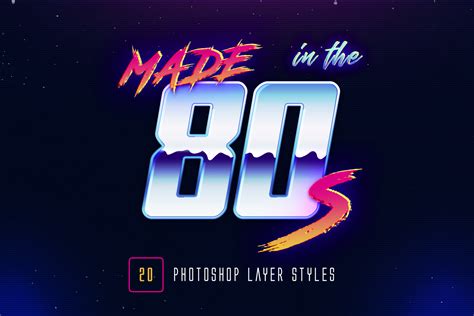 80s Retro Photoshop Layer Styles By Sko4 Graphicriver