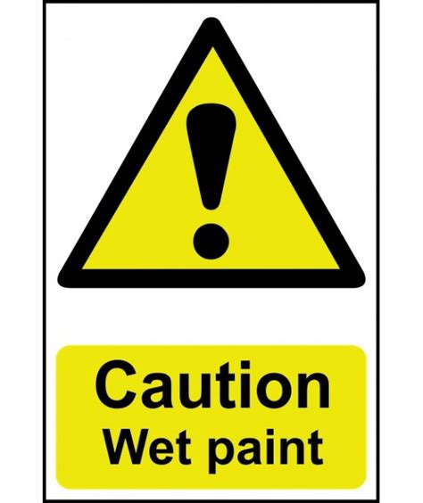 Caution Wet Paint Safety Sign