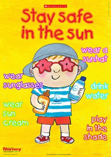 Stay Safe In The Sun Poster Early Years Teaching Resource