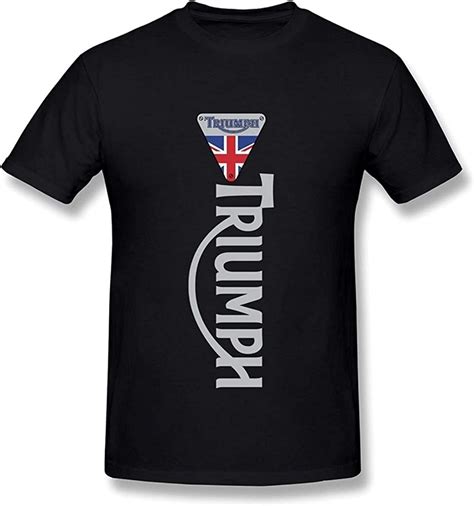 Mens T Shirt Triumph Motorcycles Logo 2 Black Black Xl Amazonit