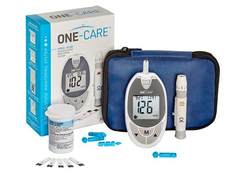 One Care Diabetes Testing Kit Blood Glucose Monitor System With Blood