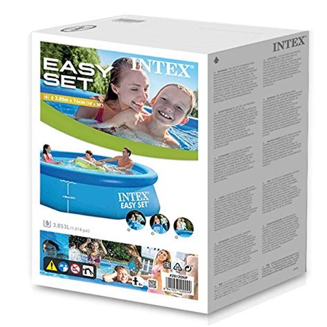 Intex 10′ X 30″ Easy Set Above Ground Inflatable Swimming Pool 28120e