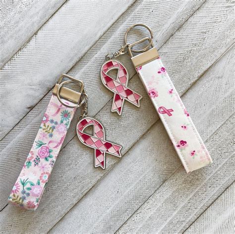 Breast Cancer Awareness Key Fob Your Choice Of Patterns Etsy