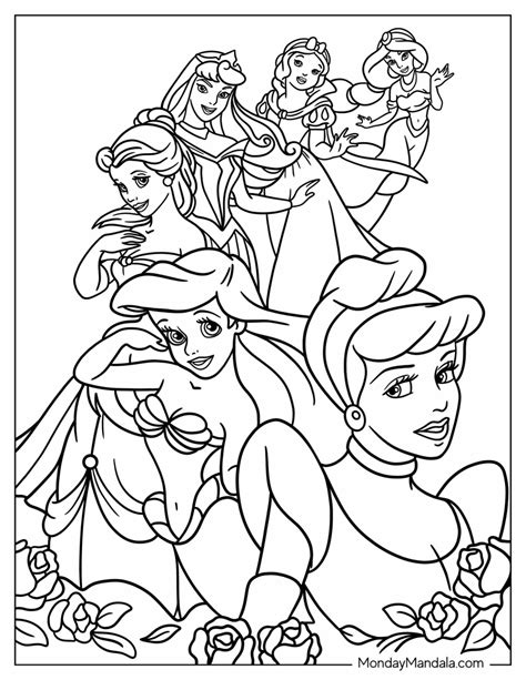 Coloring Pages Of Disney Princesses