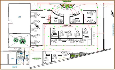Office Building Plan Detail Dwg File