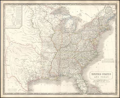 United States And Texas Barry Lawrence Ruderman Antique Maps Inc