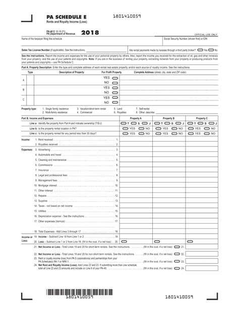 2018 Form Pa Pa 40 E Fill Online Printable Fillable Blank Pdffiller