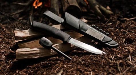 Morakniv Bushcraft Survival Carbon Steel Knife With All Weather Fire