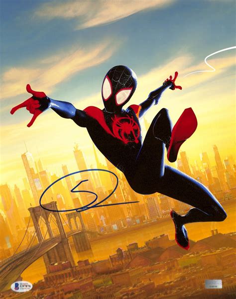 Shameik Moore Signed Spider Man Into The Spider Verse 11x14 Photo