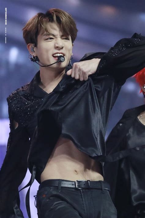 A hint of his shredded abs were on display. Pin by Michael Gilmore on Bts in 2020 | Jungkook abs, Jungkook, Jungkook hot