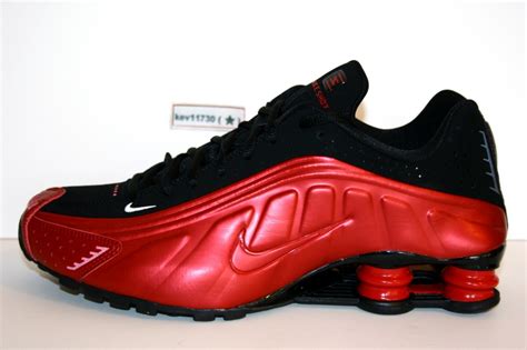 Authentic Nike Shox R4 Red Black Nz White Men Sz Ebay