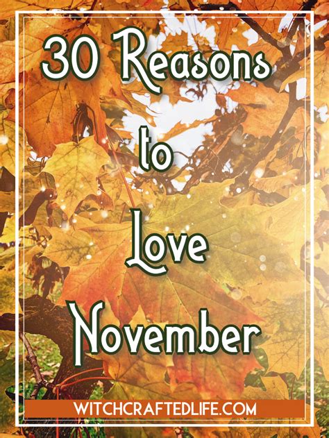 30 Reasons To Love November Witchcrafted Life