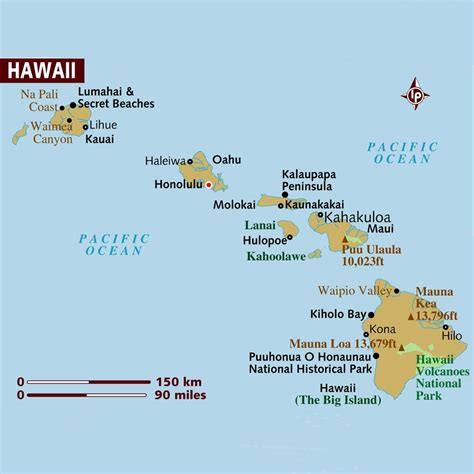Map Of The Hawaiian Islands Photos Cantik