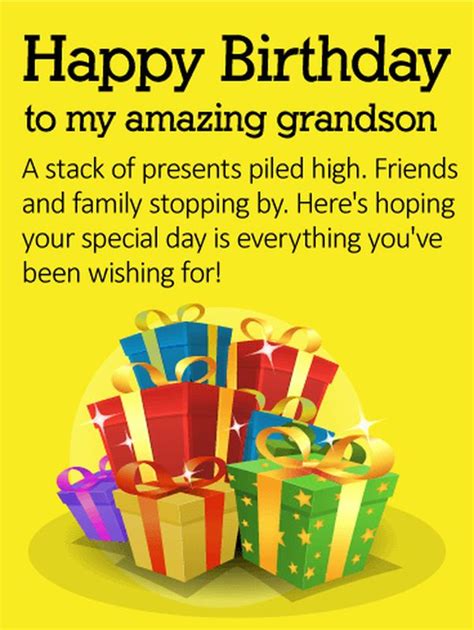It's your birthday, i have seen how hard you work and it's time to take a break and enjoy the day. Happy Birthday Wishes for Grandson, Bday Grandson Quotes ...