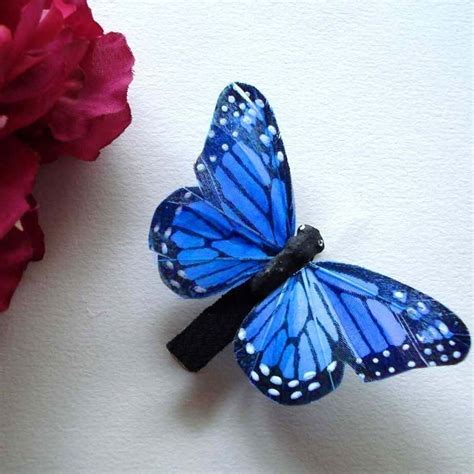 Butterfly Hair Clip Blue Butterfly Accessory Butterfly