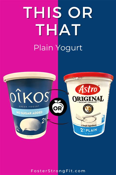 This Or That Plain Yogurt Foster Strong