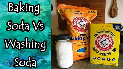 Differences Between Baking Soda And Washing Soda Youtube