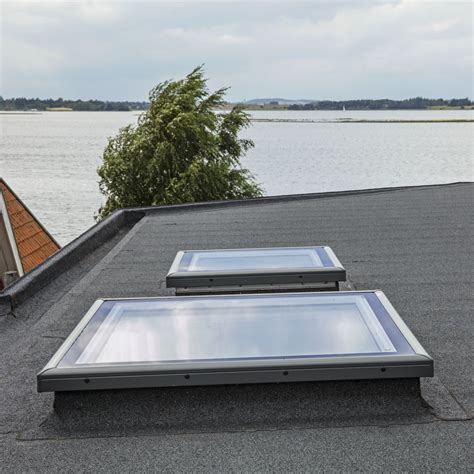 Flat Roof Skylight Fcm Velux With Skylight Frame Glass