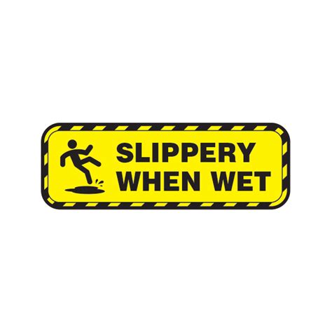 Printed Vinyl Slippery When Wet Stickers Factory