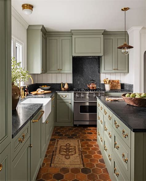 Go Green With These Beautiful Kitchen Cabinet Colors Beautiful