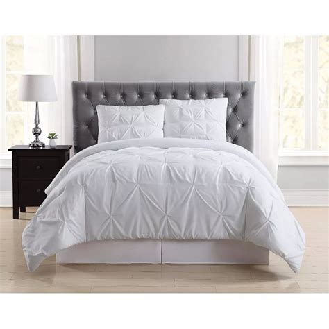 Truly Soft Everyday Pleated Duvet Cover Set Fullqueen 90 Inches W