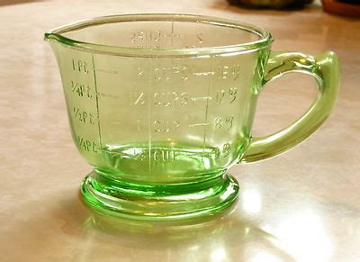 Vintage Hazel Atlas Green Depression Glass Measuring Cup Mint