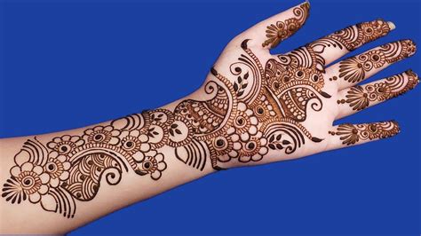 Simple Arabic Mehndi Design For Hands Step By Step