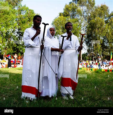 Novices At Ceremony Of Meskel Holy Cross Finding Festival 27092012