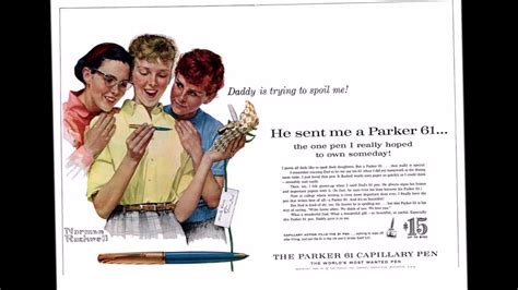 Art uk is the online home for every public collection in the uk. Famous artist Norman Rockwell sold Parker Pens - YouTube