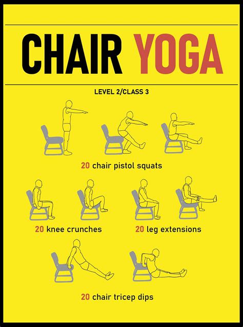 Free Printable Chair Yoga Exercises For Weight Loss