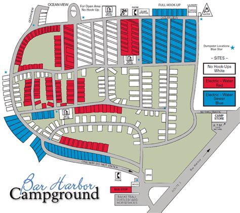 The Bar Harbor Campground Campground Details Bar Harbor Campground