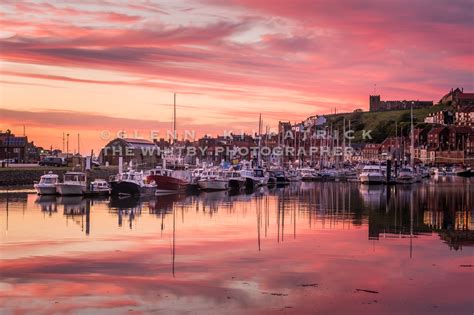 Pinks In The Harbour Whitby Sunset Whitby Photography