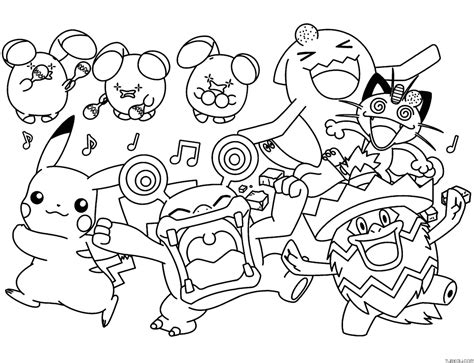 Crazy Pokemon Coloring Pages Turkau