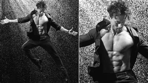 Tiger Shroff Flaunts His Sexy Abs In This Black And White Dabboo