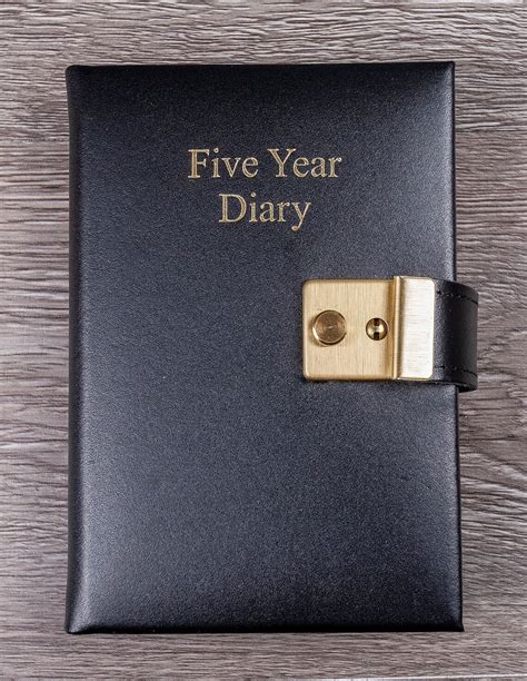Lockable Five Year Diary A6 Size Journal Book Five Year Etsy Uk