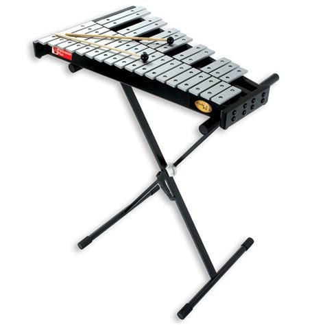 Glockenspiels may also be placed on larger stands so you can play while standing. DISC Percussion Plus PP095 Glockenspiel, Octave 2,5 à ...