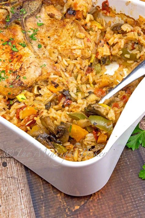 How long does it take pork chops to cook at 350? Pork chops bake right on top of this super-star vegetable ...