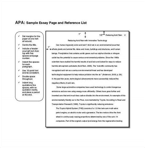 reference list template   sample  format