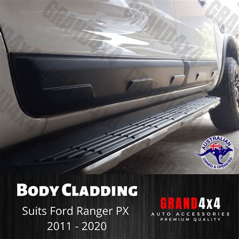 Side Door Cladding Body Moulding Trim Suits Ford Ranger Dual Cab Px