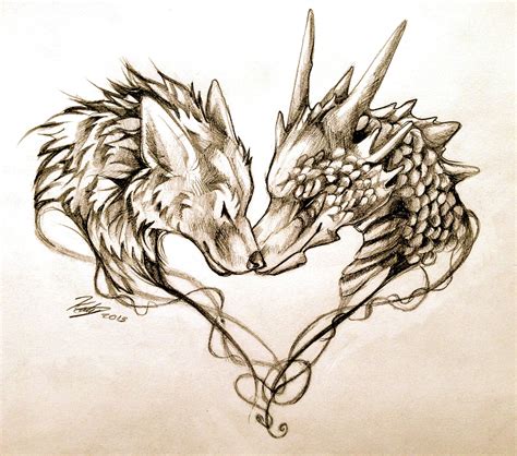 Dragon And Wolf Game Of Thrones Wolf Tattoo Design Wolf Tattoos For