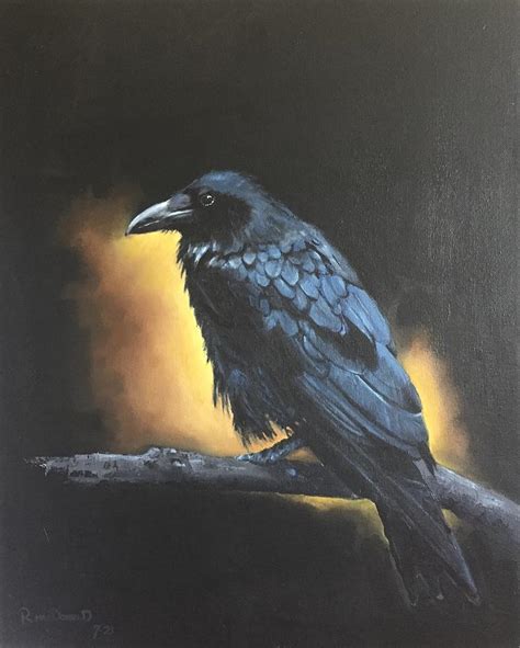 Raven Painting By Ralph Macdonald Fine Art America