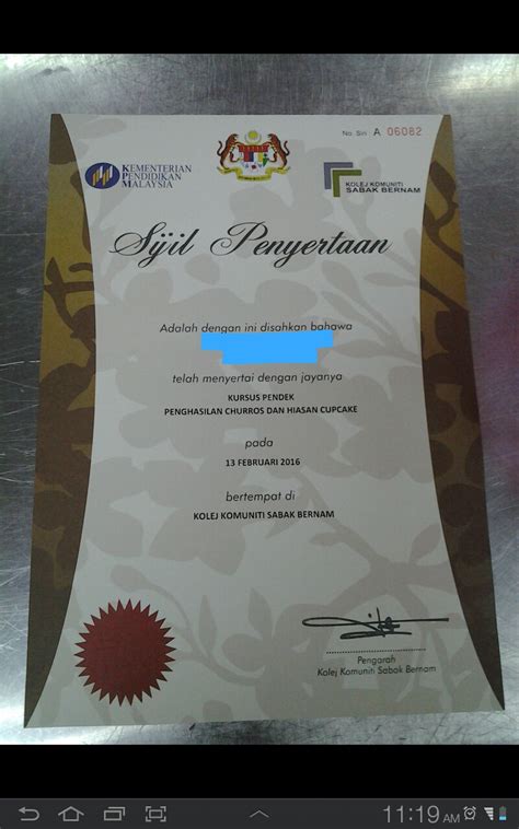 Item contoh bahagian a contoh item karangan html arahan: Kursus Pendek - Kolej Komuniti Sabak Bernam (Baking)