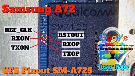 Samsung Galaxy A72 SM A725F A725M ISP UFS PinOUT Test Point