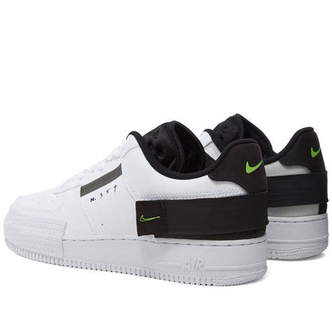 Nike Af1 Type White Volt Black And White End Nz