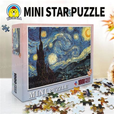 1000 Pieces Mini Jigsaw Puzzles Adults The Smallest Size Starry Night