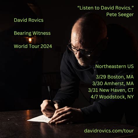 Bearing Witness World Tour David Rovics Singersongwriter